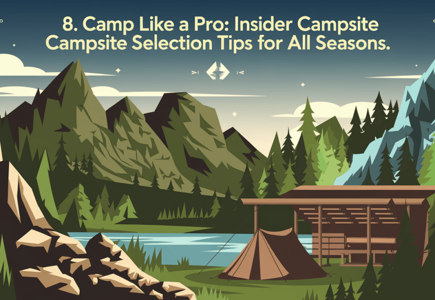 Camp Like a Pro: Insider Campsite Selection Tips for All Seasons